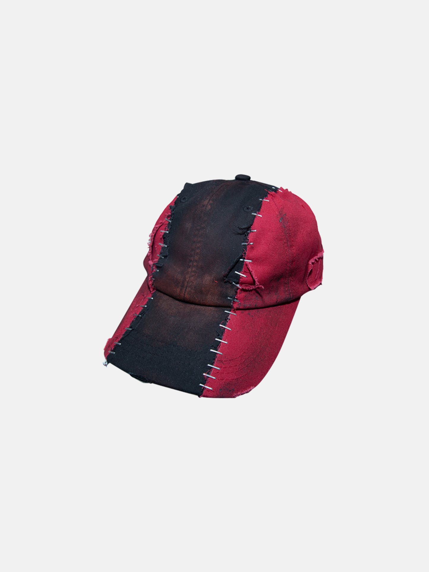Red Black Stitch Cap