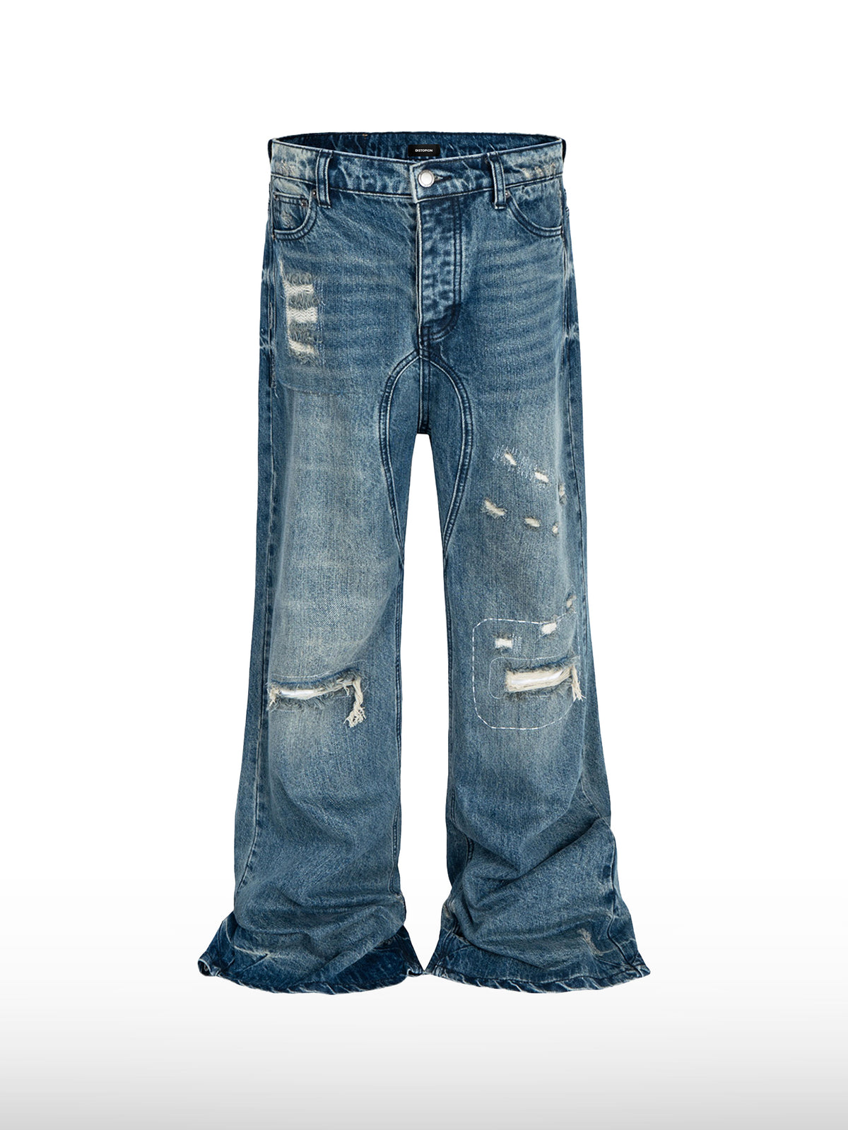 Retro jeans med utsvingte ben