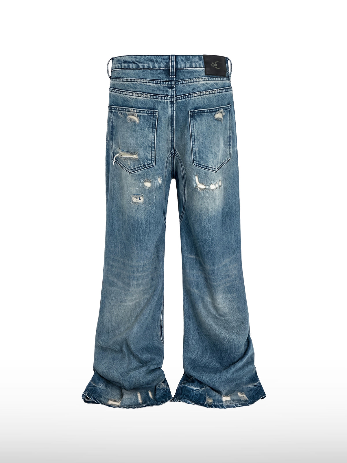 Retro jeans med utsvingte ben