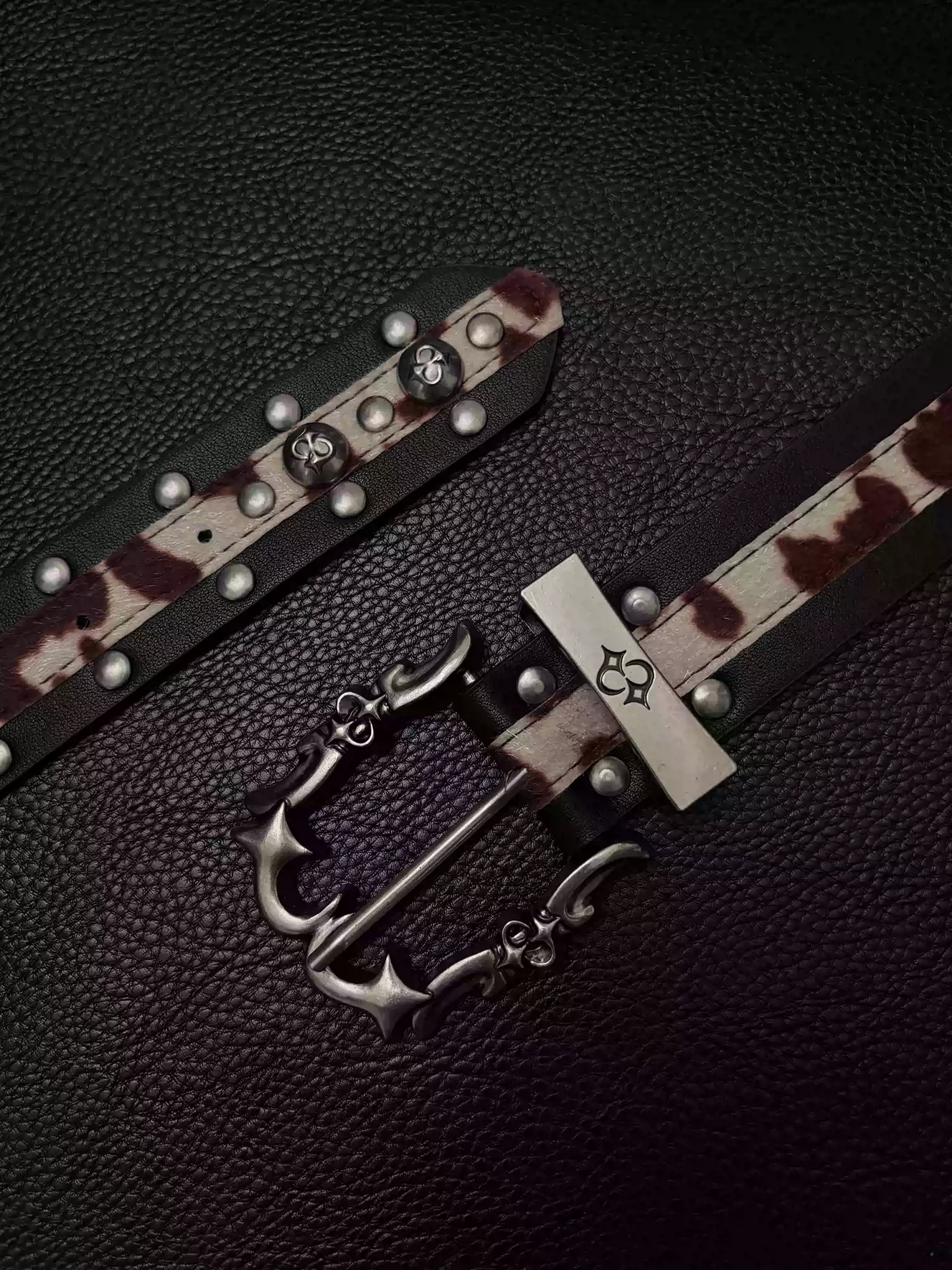 Cinturón resistente de piel de vaca