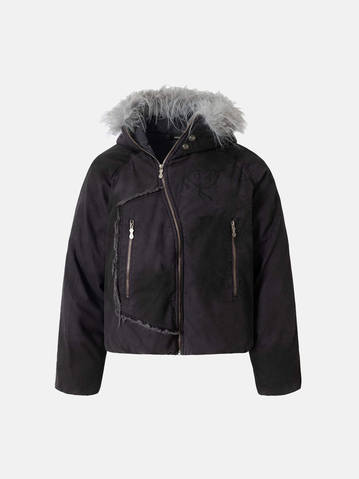 Chaqueta Stormveil Distressed con capucha