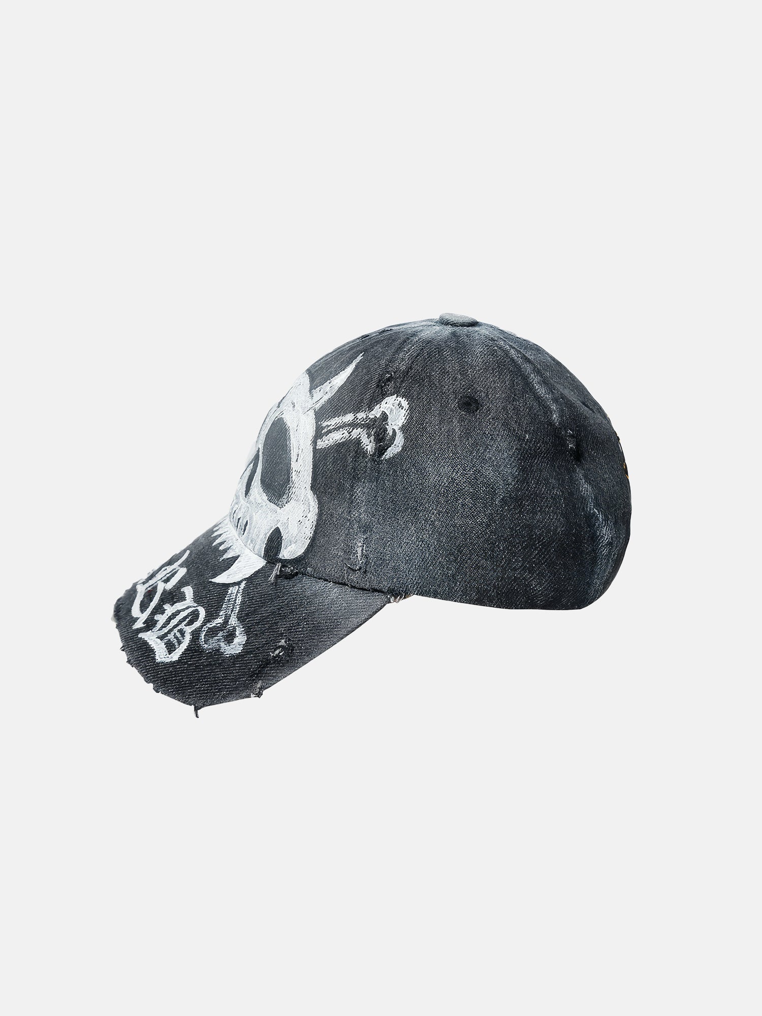 Skull Gothic Denim Cap