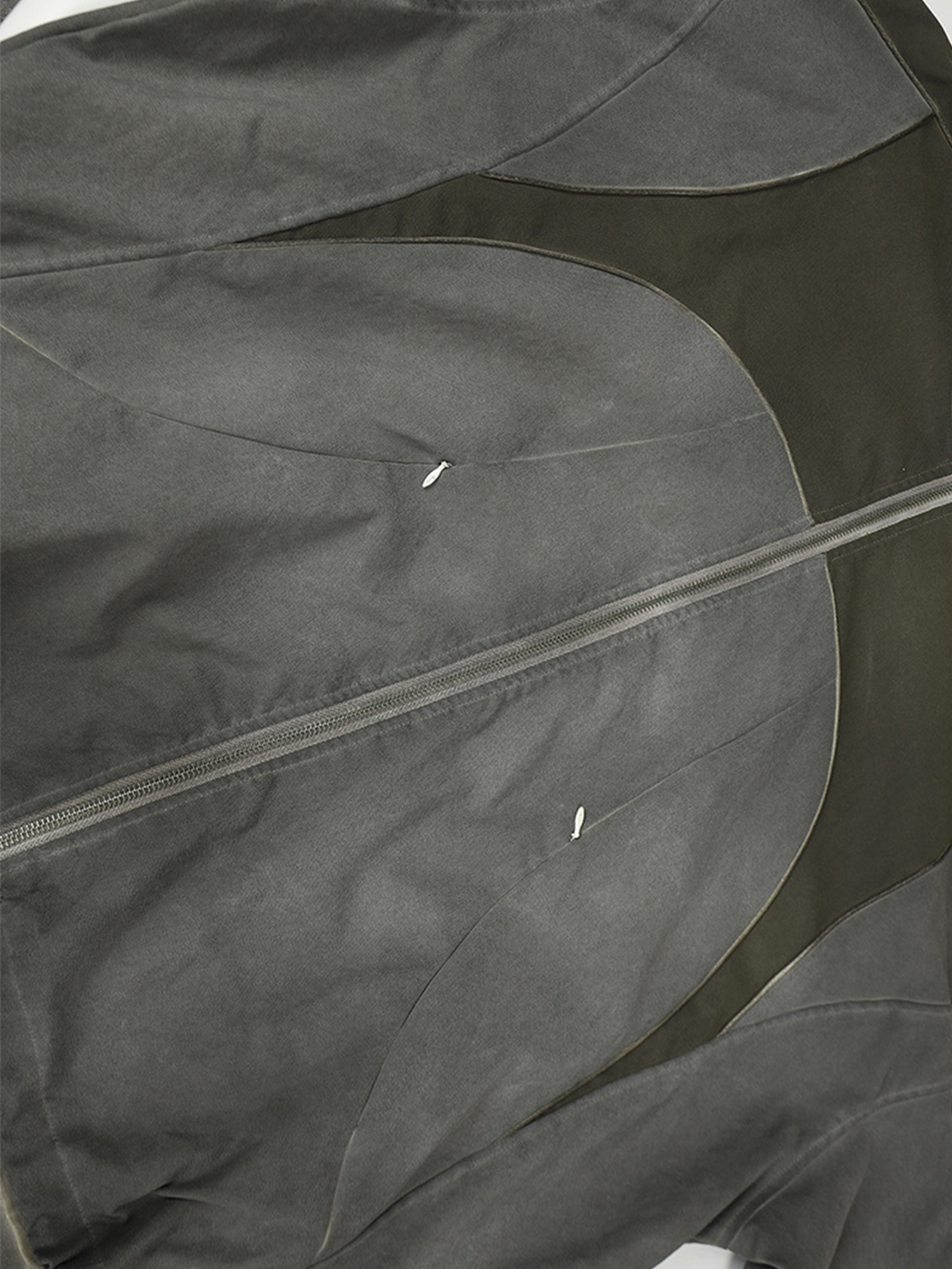 Veste zippée bicolore