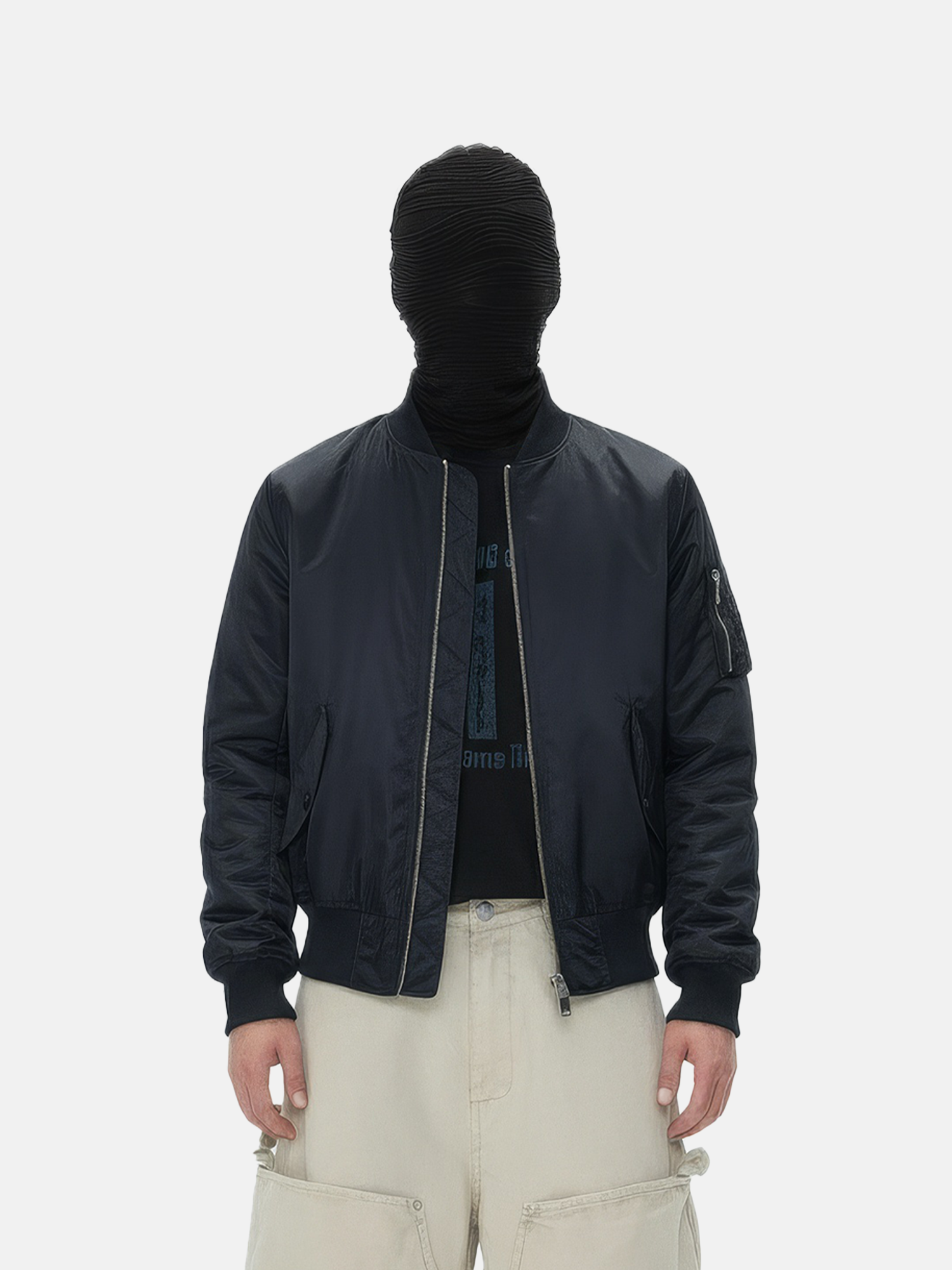 Cazadora Bomber Zipper Back