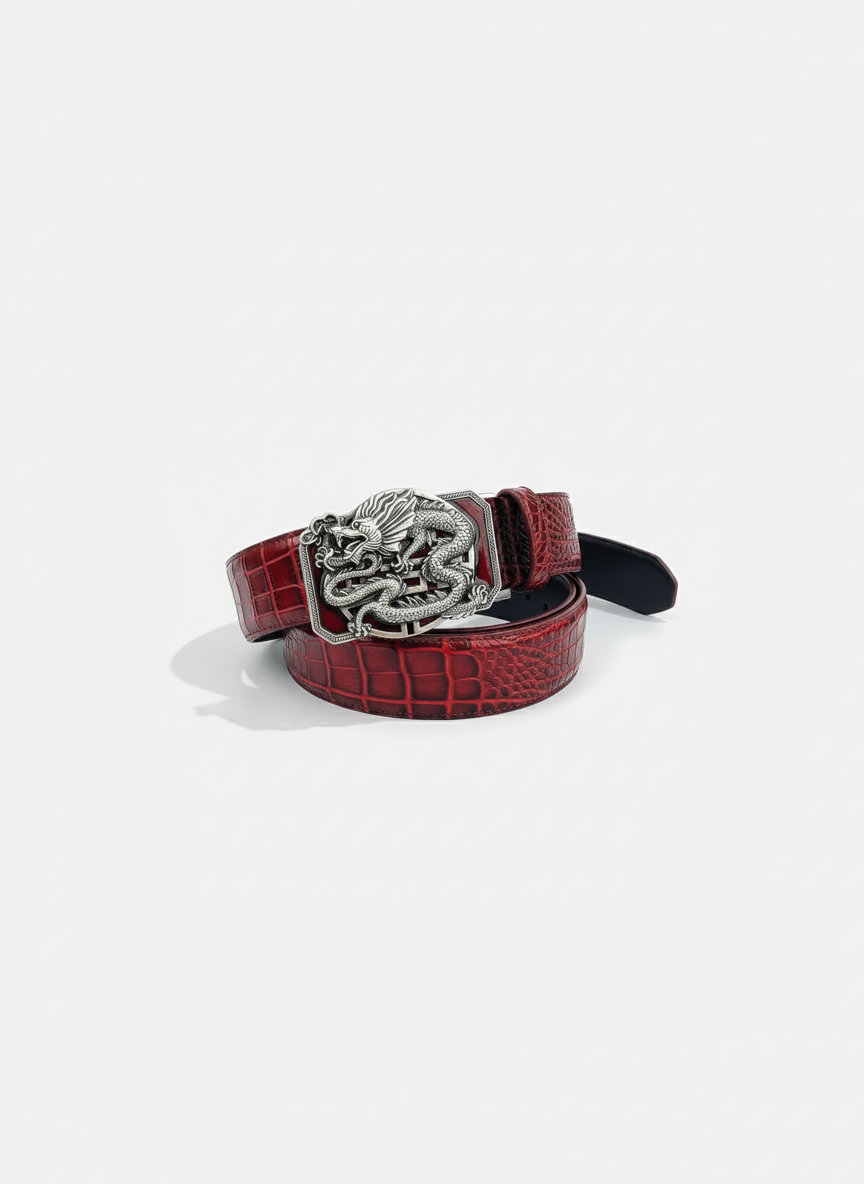 Fire Dragon Croc Belt