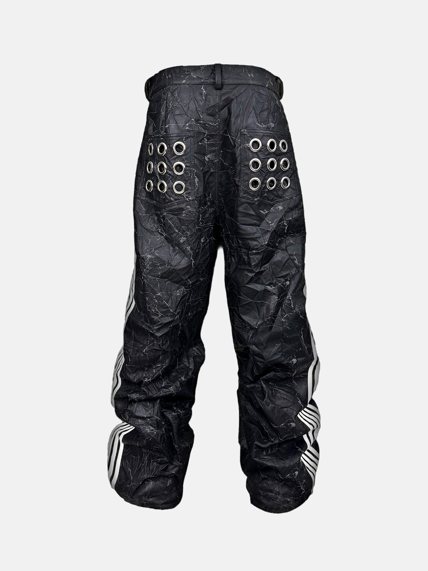 블랙 주름 바지