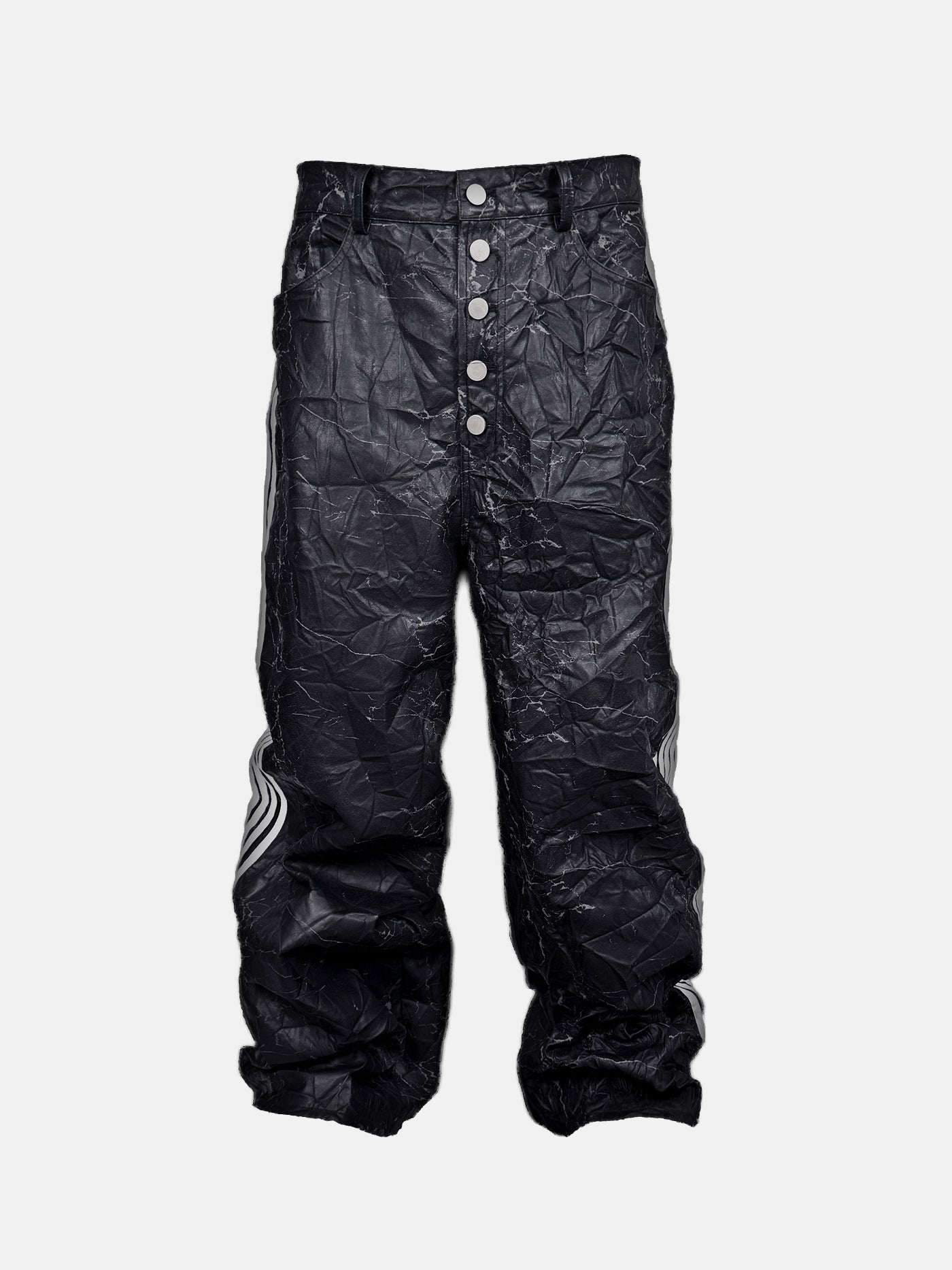 블랙 주름 바지