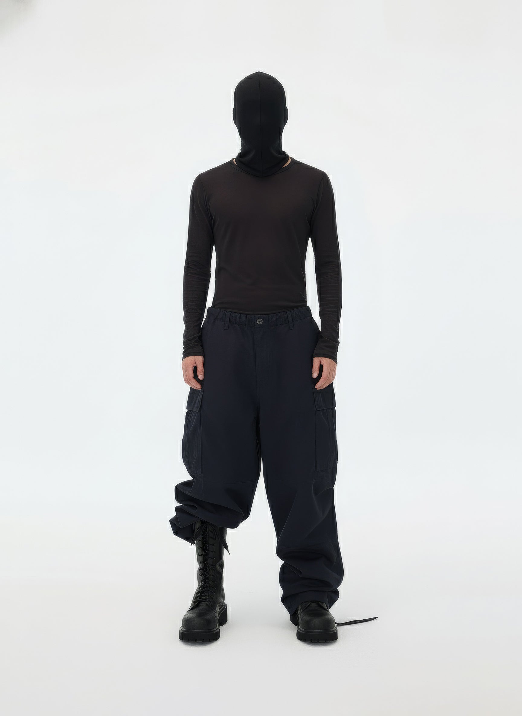 Midnight Drawstring Cargo Pants