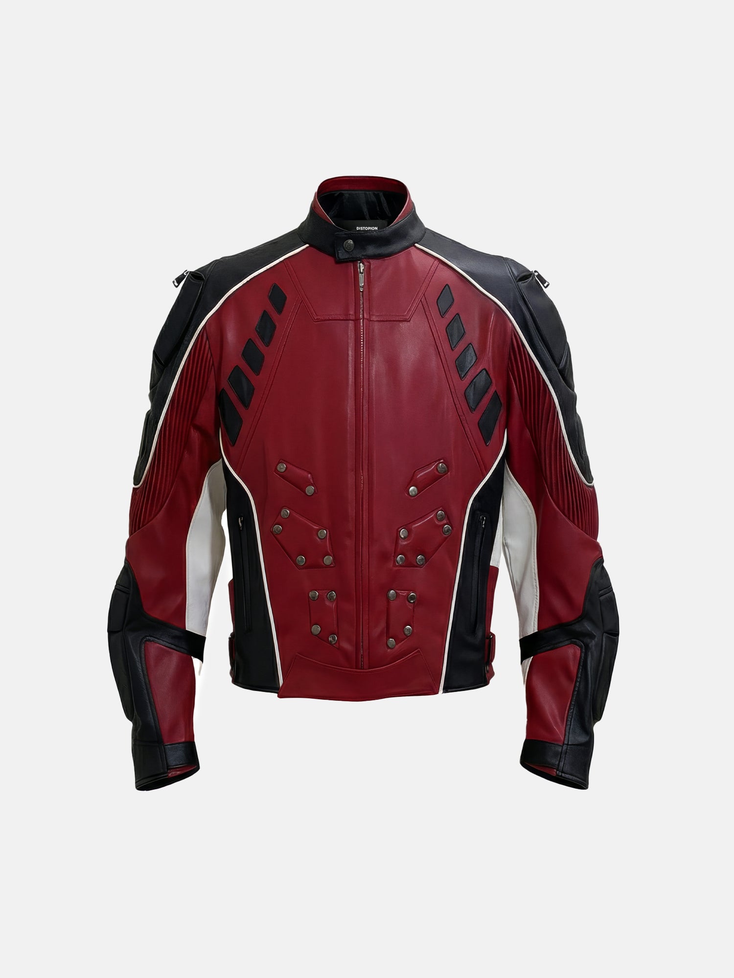 Chaqueta Moto Roja Negra