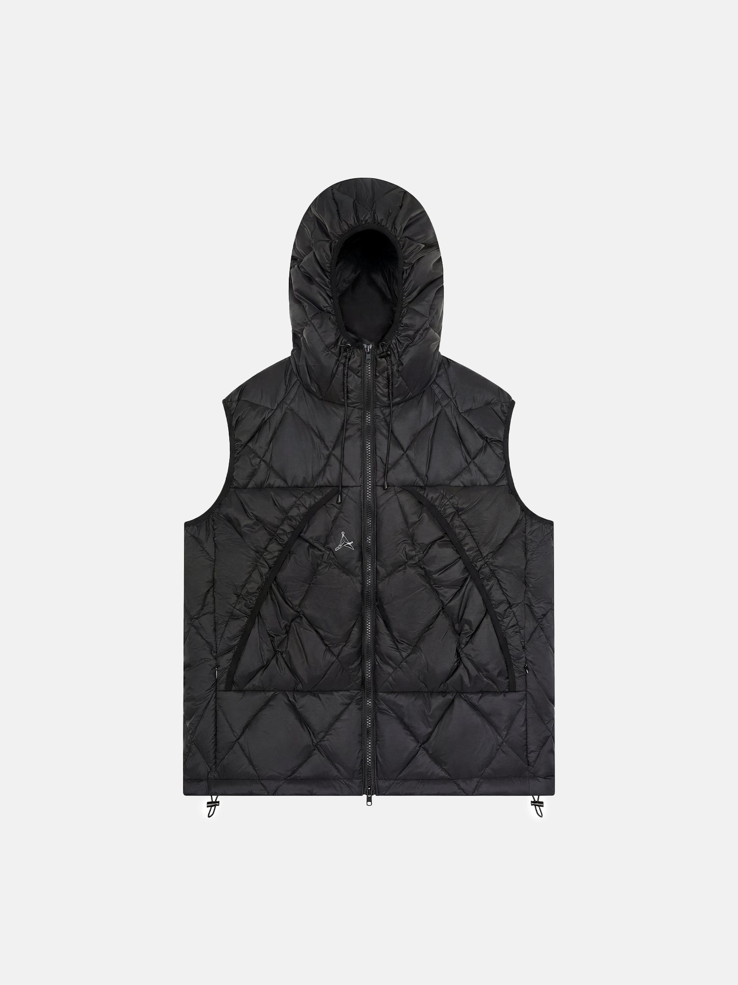 Glacier Diamond Quilt Hooded Vest
