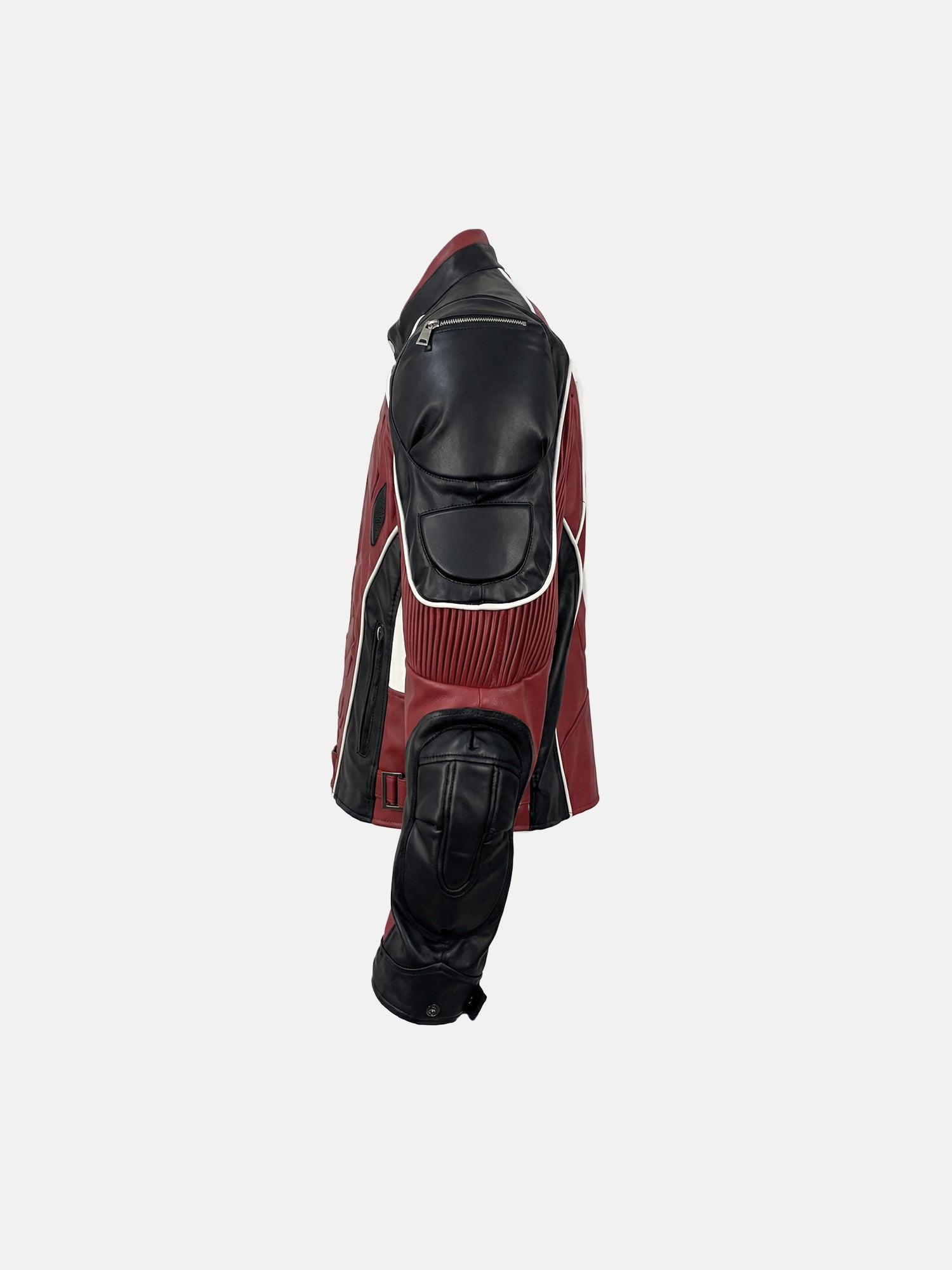 Chaqueta Moto Roja Negra