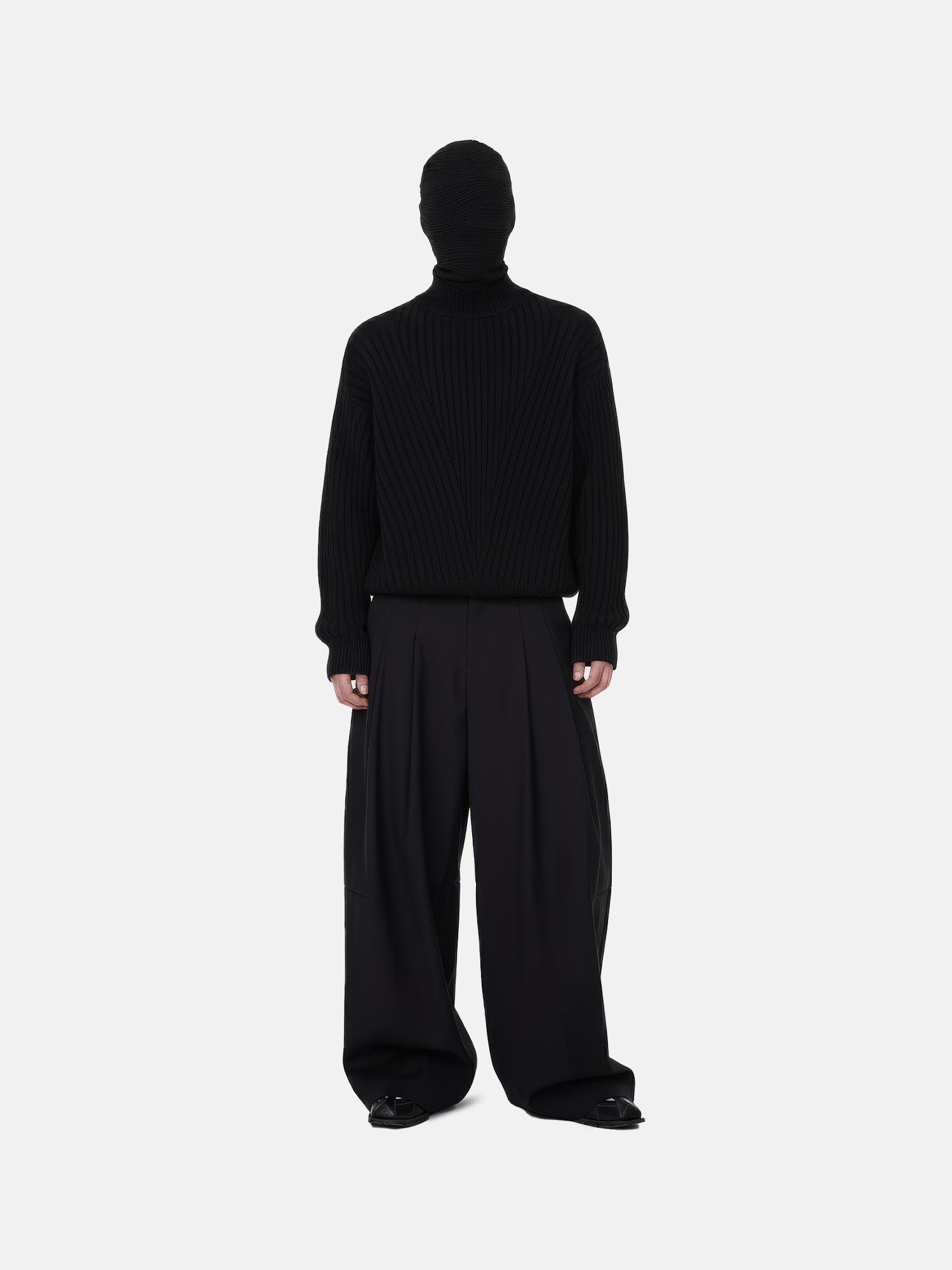 Pull en maille noir