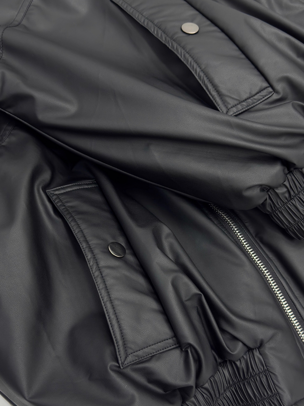 Black Padded Hooded Jacket