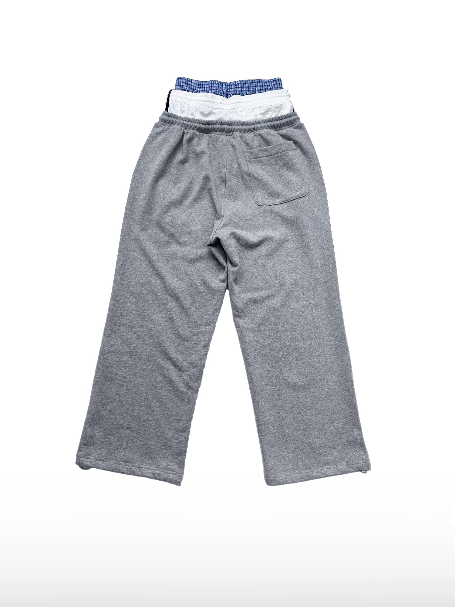 Triple-Waist Heather Sweatpants
