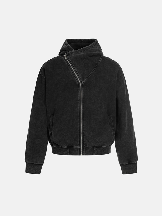 Black Asymmetric Hoodie
