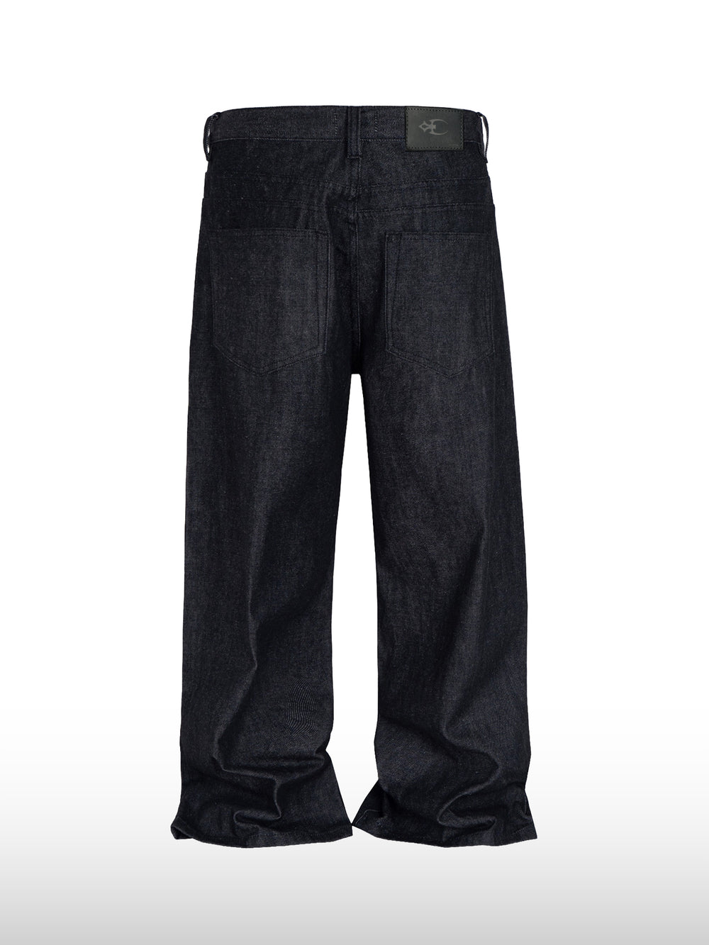 Button-Fly Wide Jeans