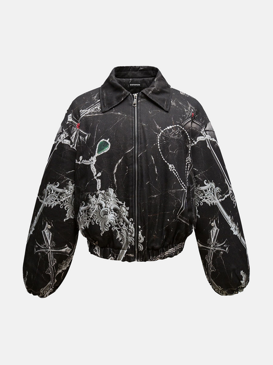 Chaqueta cruzada del caos
