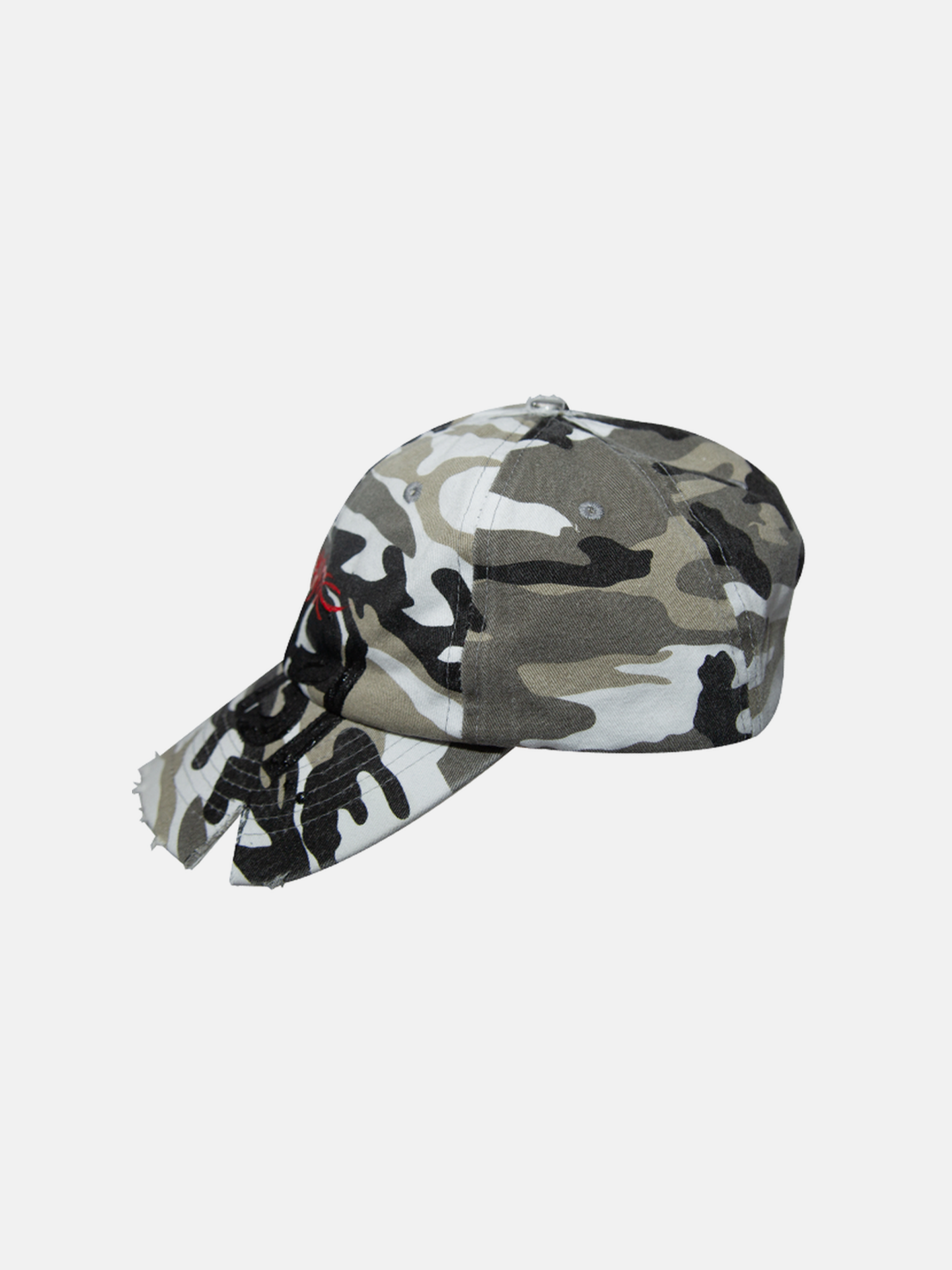 Cappellino con scritta mimetica