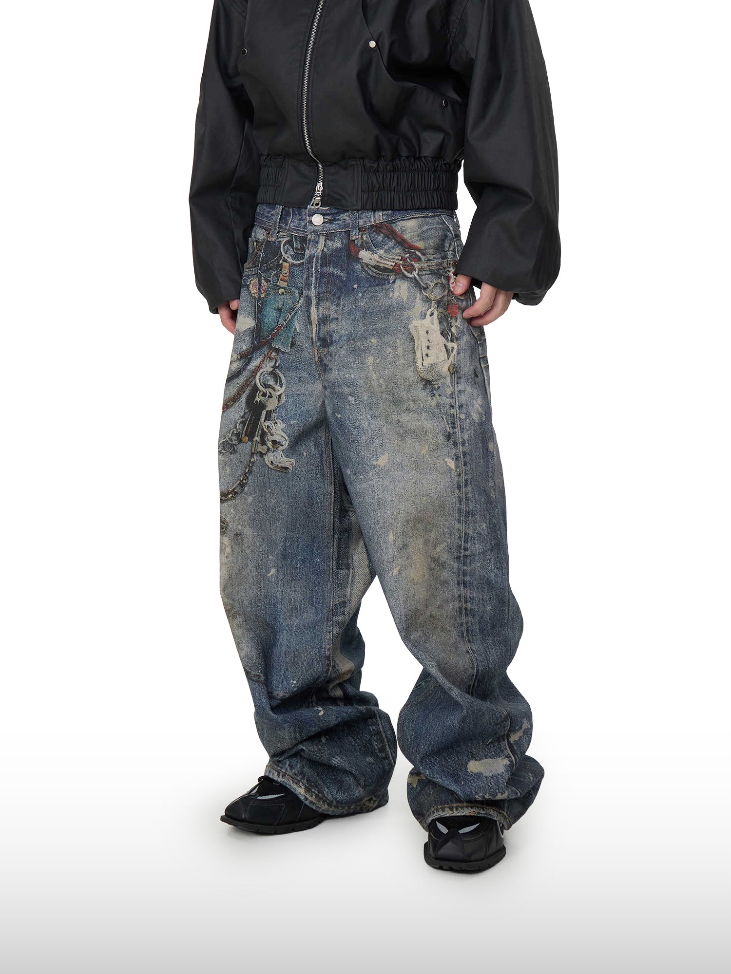 Chain Artifact-jeans