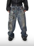 Chain Artifact-jeans