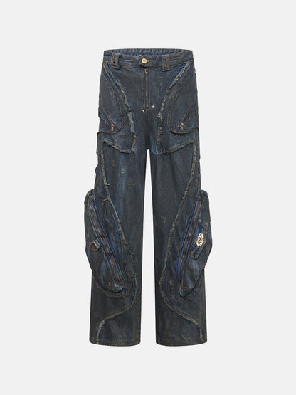 Jeans da strada del caos