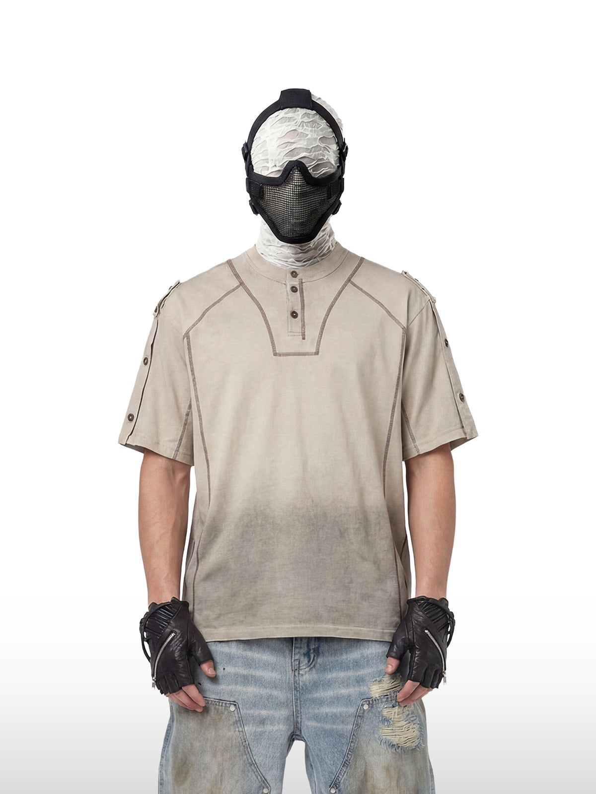 Cipher Gradient Henley-T-skjorte