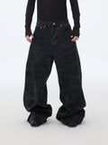 Mørke leopardjeans