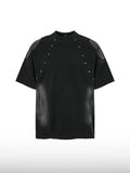 Boxy T-shirt met studs