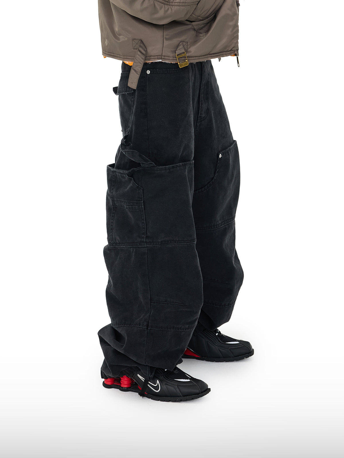 Cargojeans med doble lommer