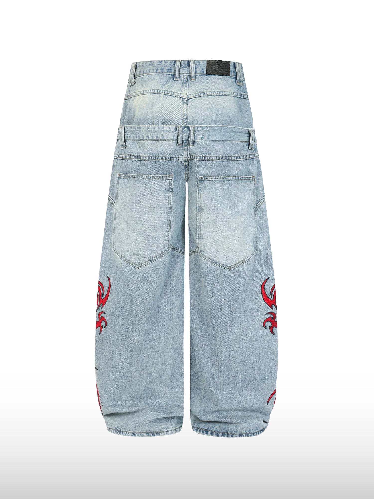 Jeans de Doble Cintura Dragon Shadow