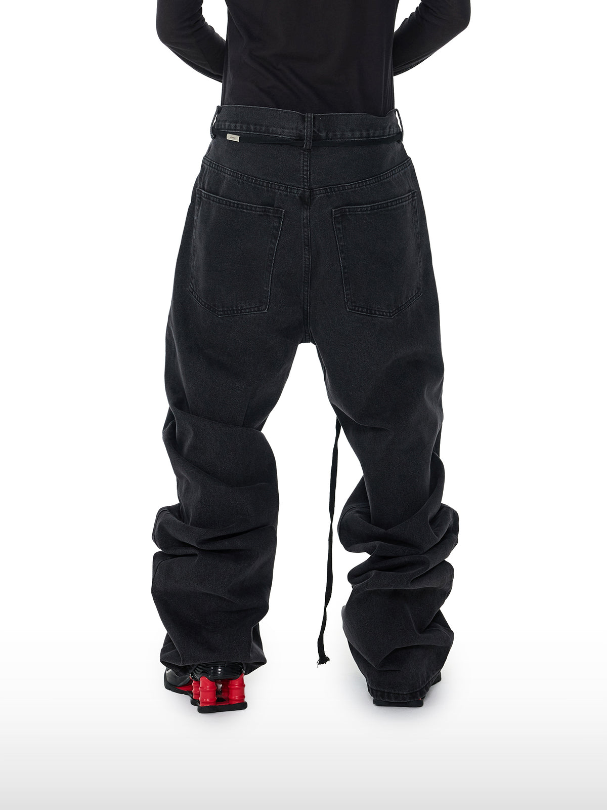 Drape Black Jeans