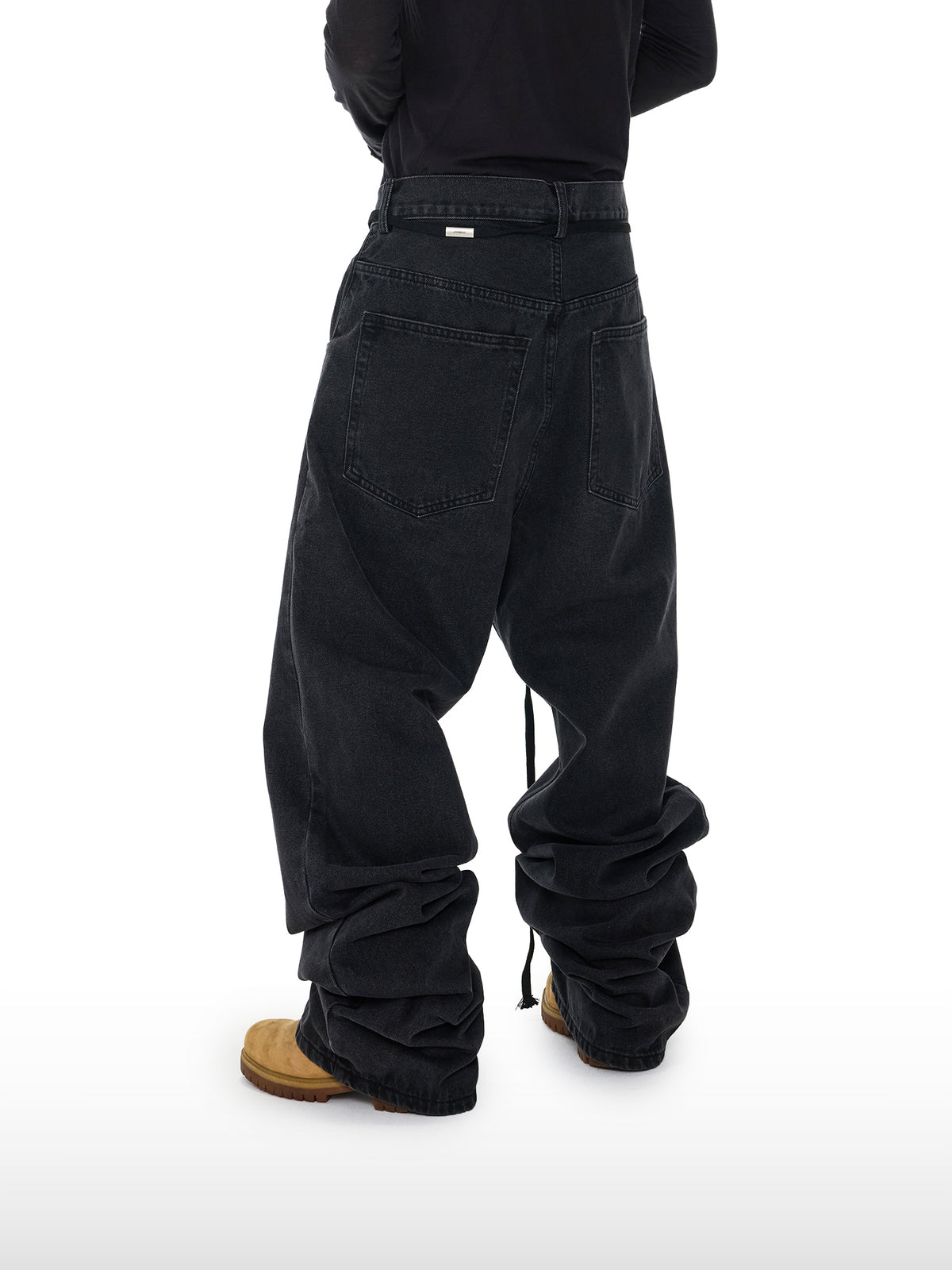 Drape Black Jeans