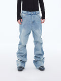 Drift steinvaskede jeans