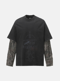 Dystopisk grafisk t-skjorte