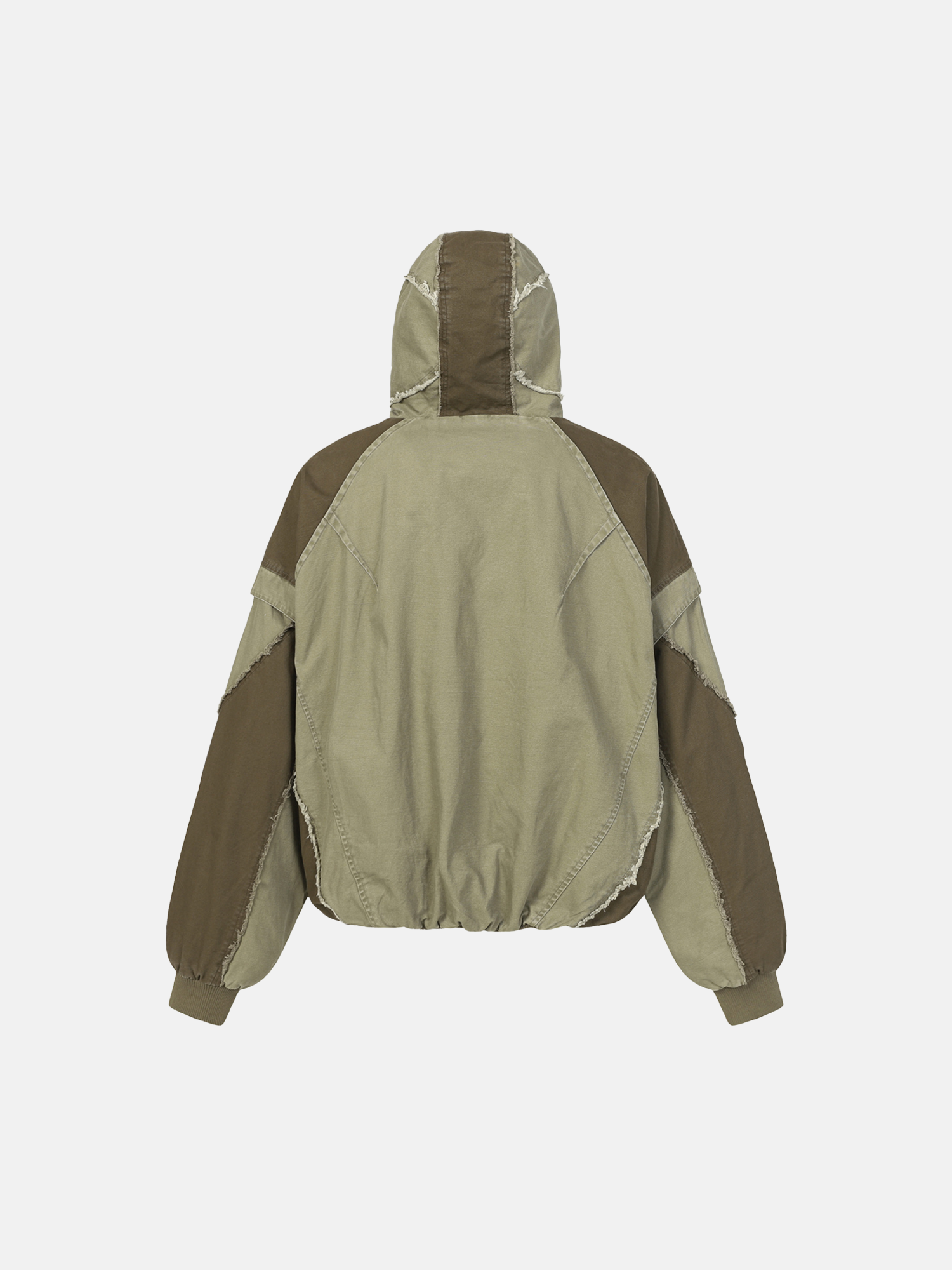 Chaqueta con Costuras Deshilachadas