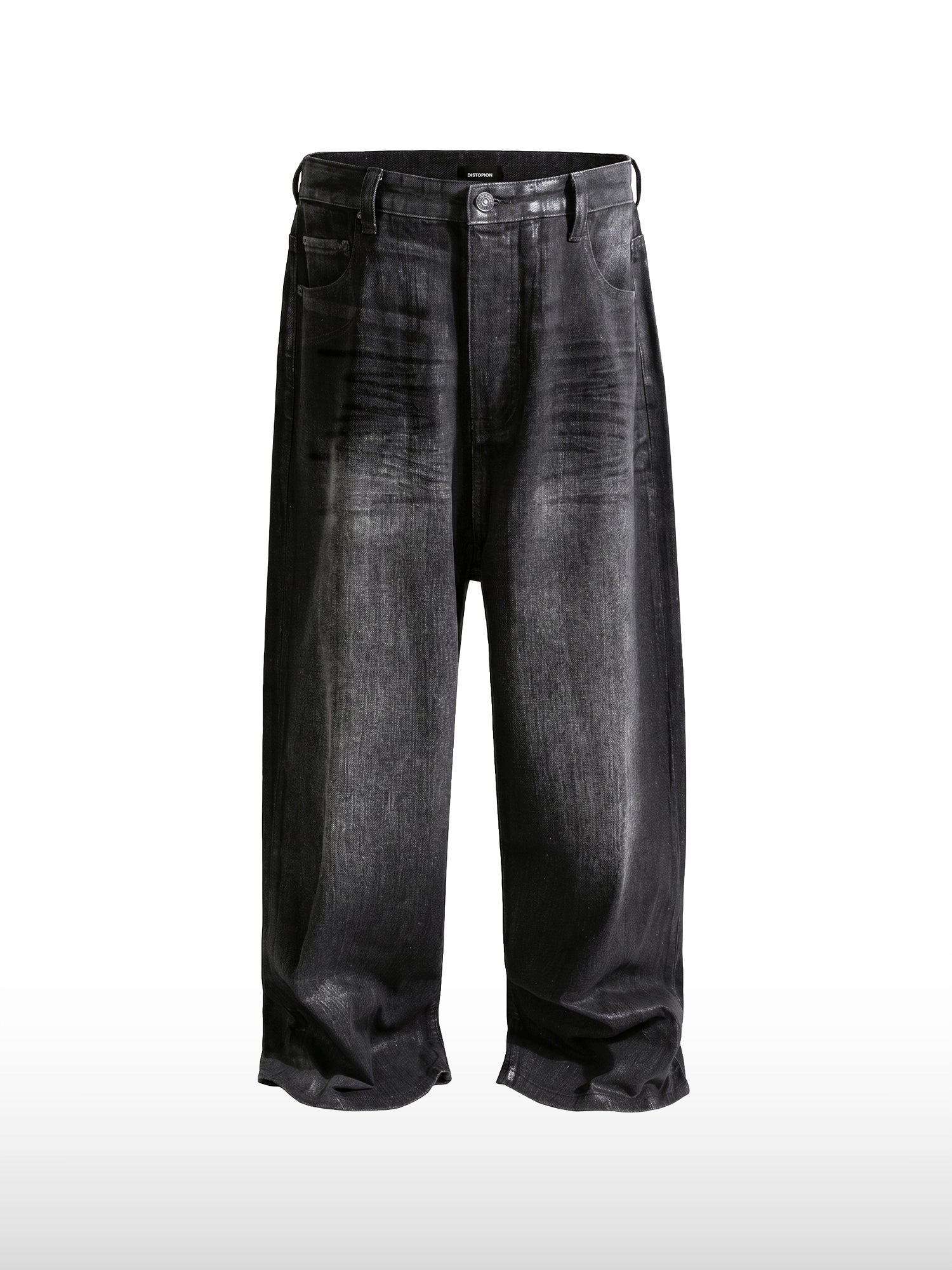 Faded Black Wide Jeans