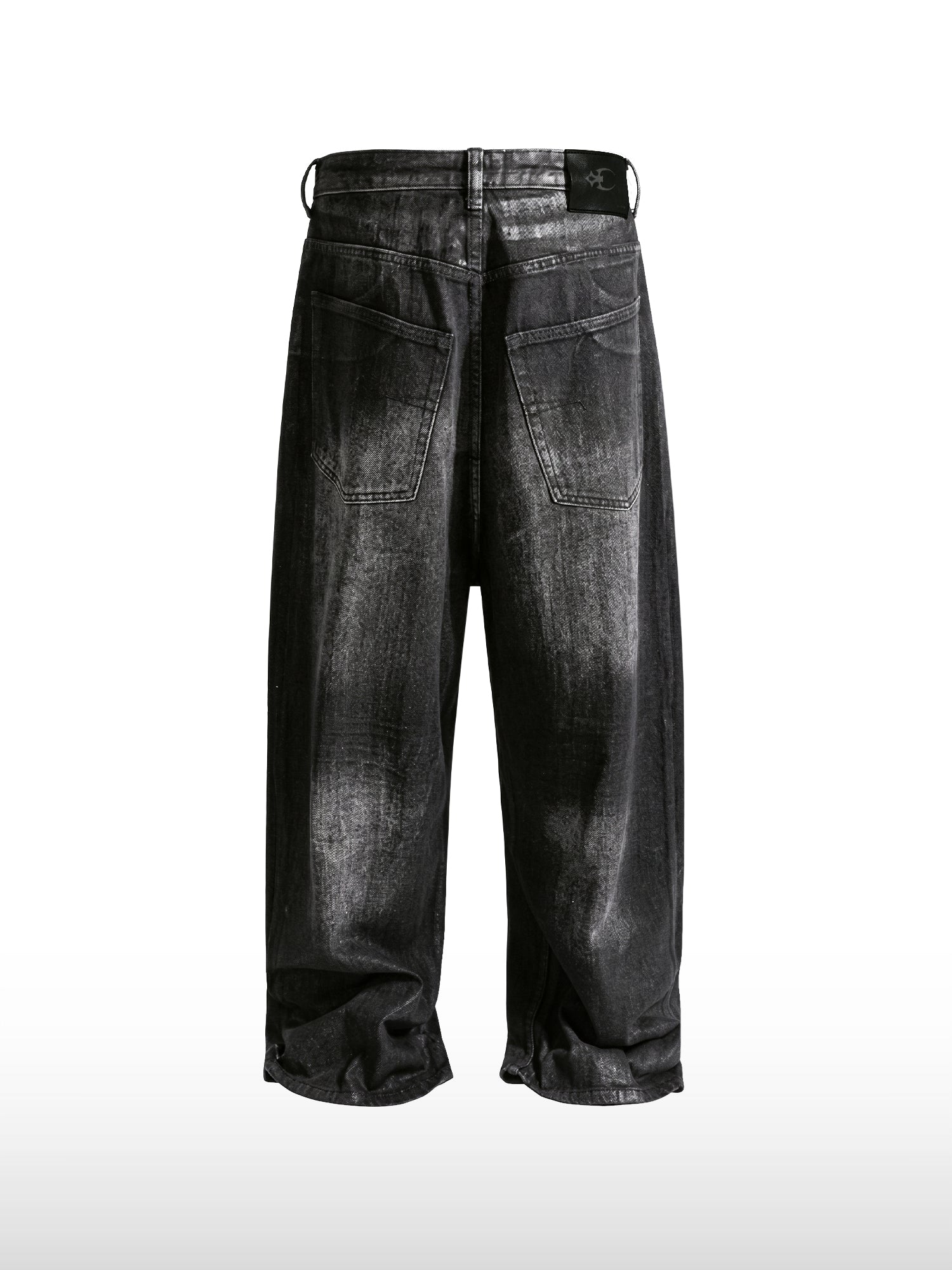 Faded Black Wide Jeans