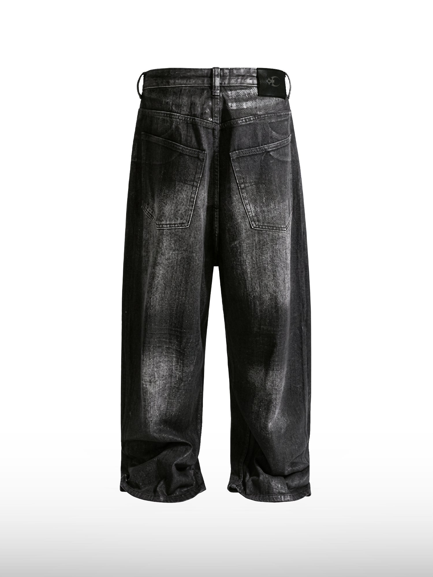 Faded Black Wide Jeans