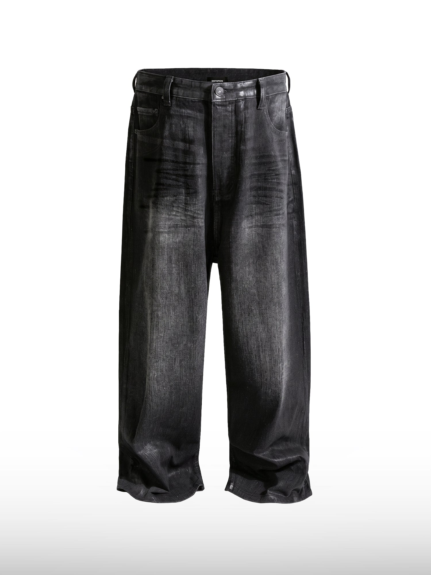 Faded Black Wide Jeans