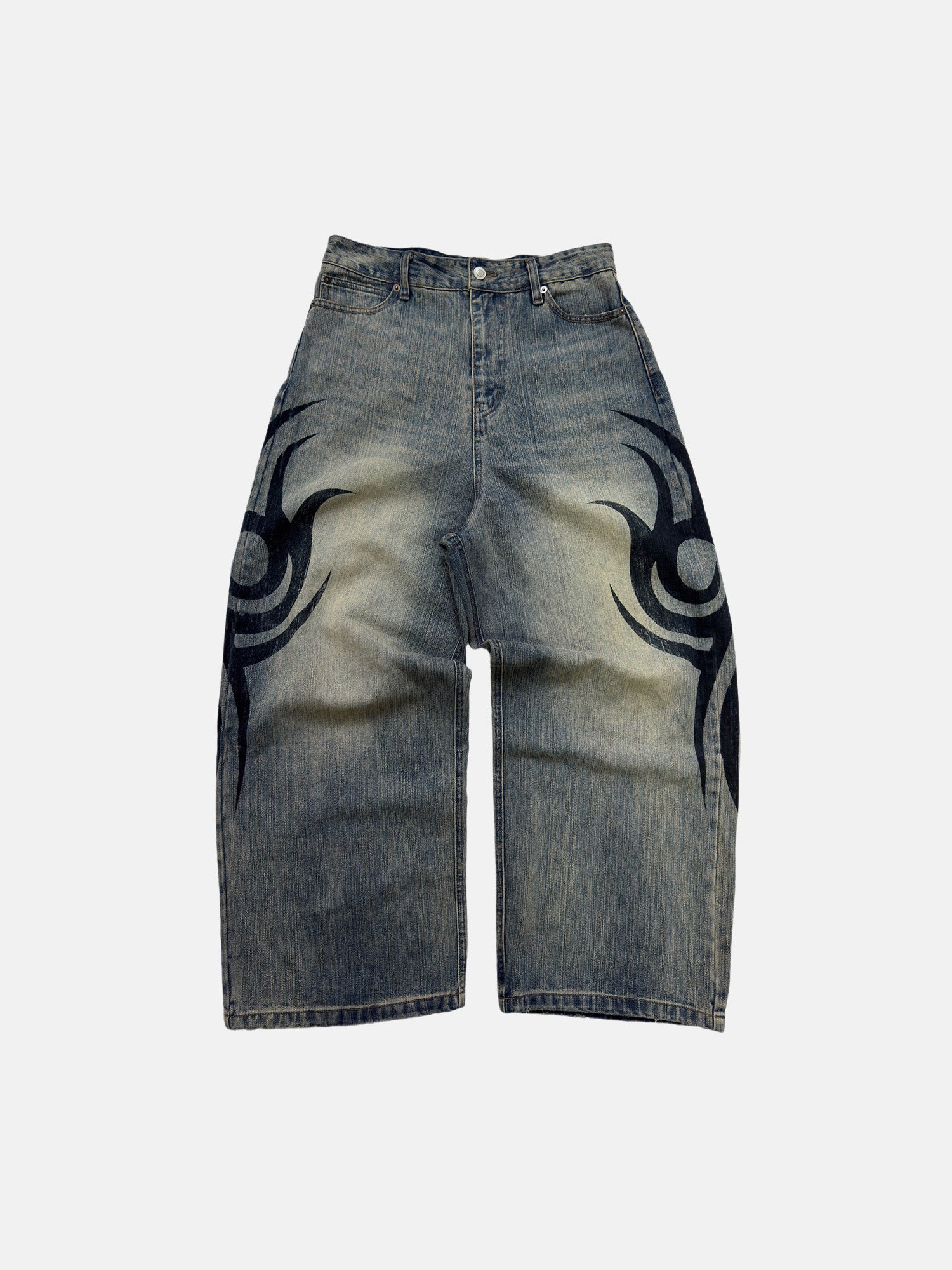 Jeans tribali sbiaditi