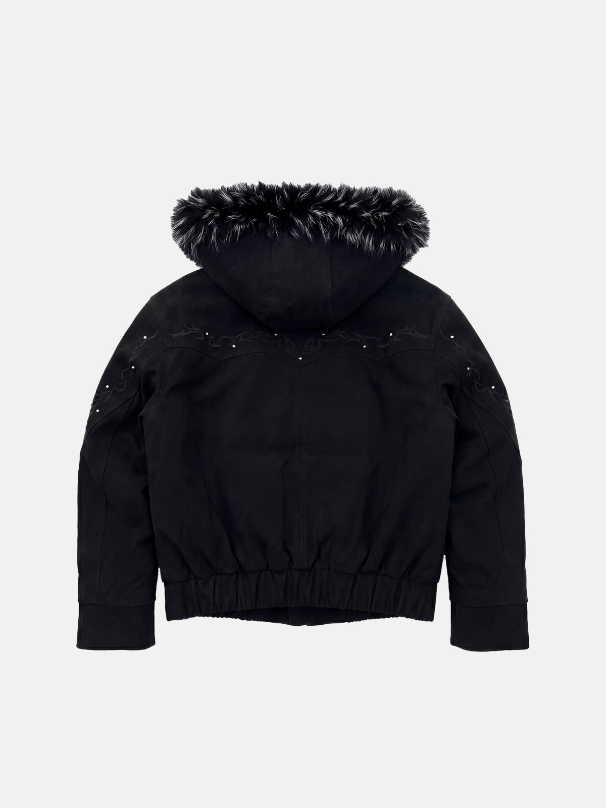 Viper Suede Hooded Bomber