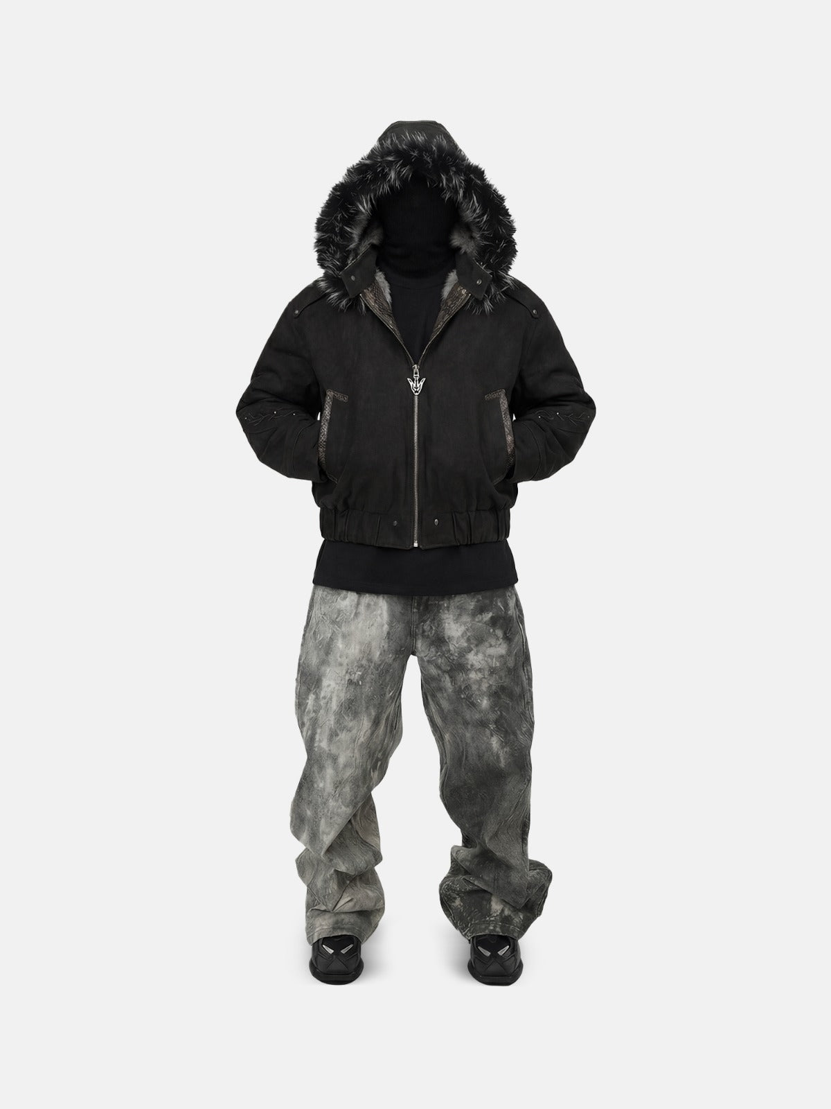 Viper Suede Hooded Bomber