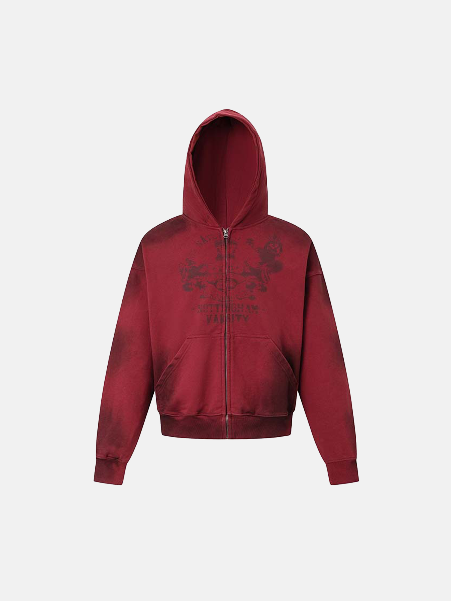 Sudadera con capucha antracita con gráfico