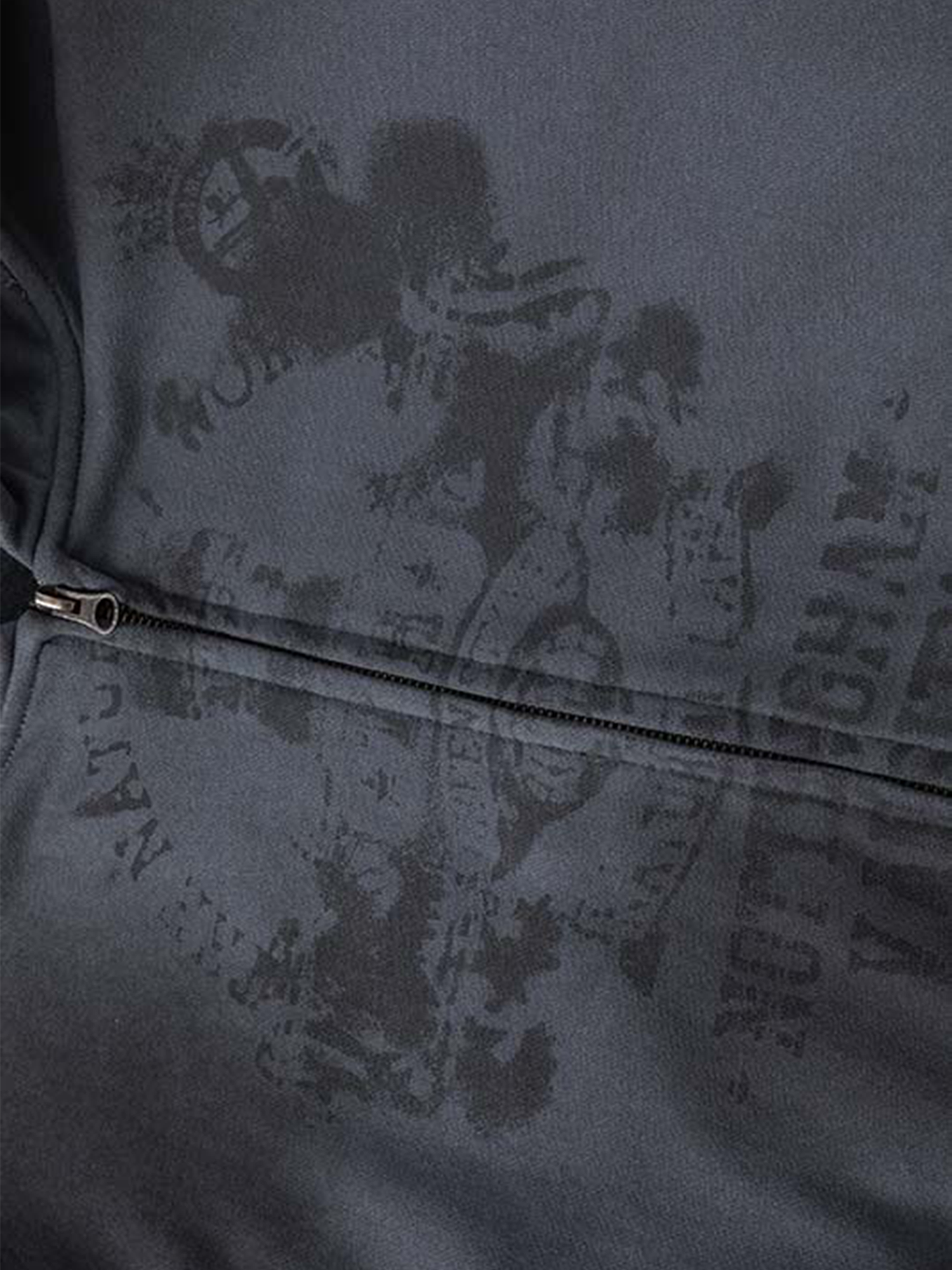 Sudadera con capucha antracita con gráfico