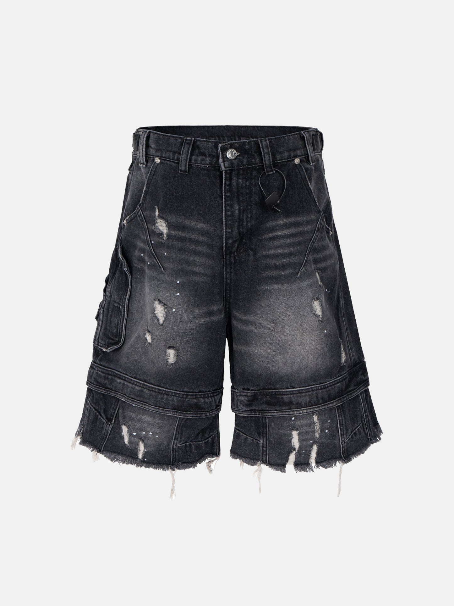 Grunge Denim Shorts
