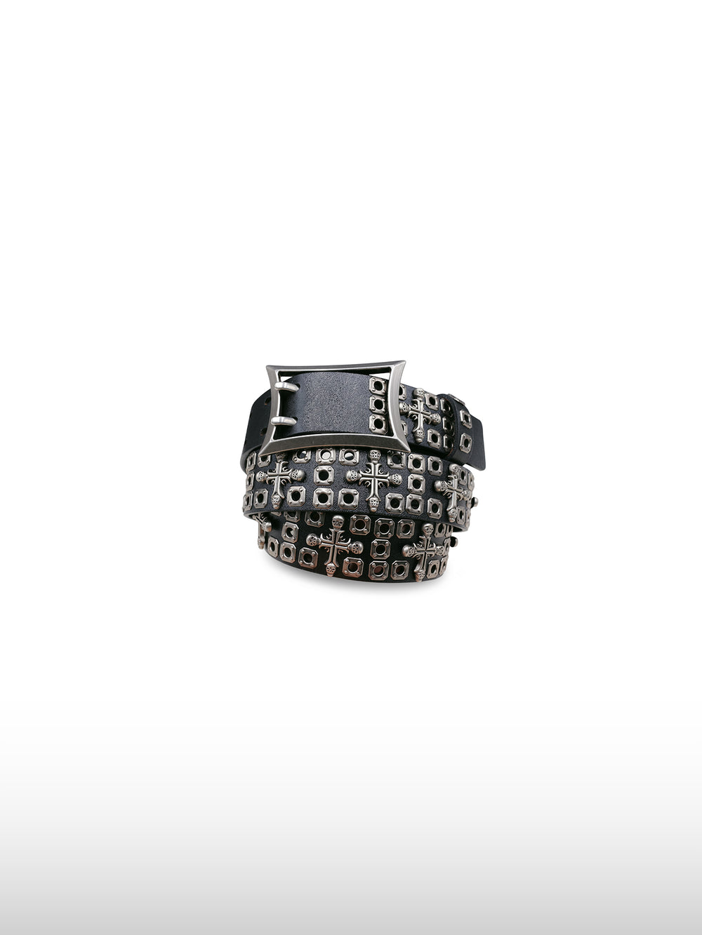 Heavy Studded Skull Belt