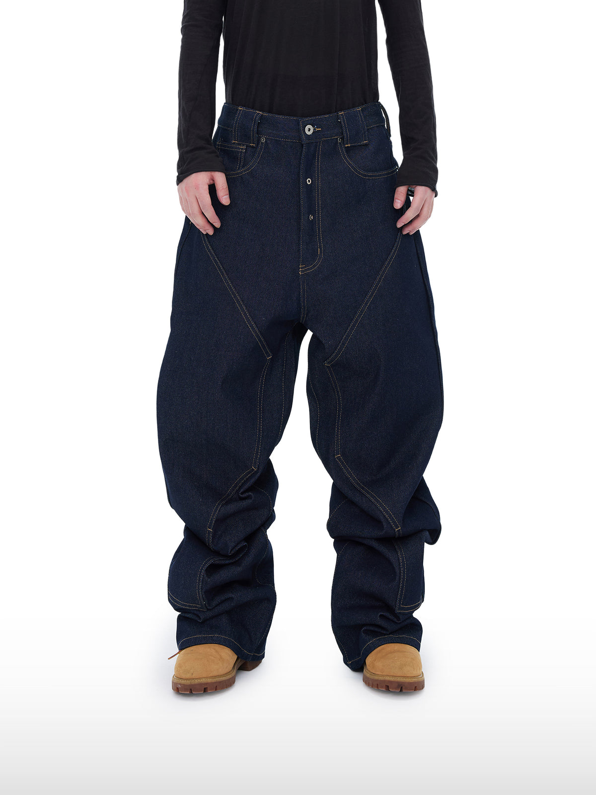Industrial Paneled Jeans