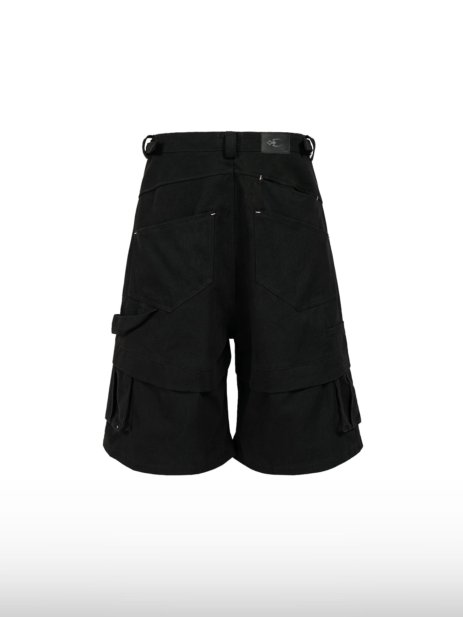 Layered Cargo Streetwear Shorts
