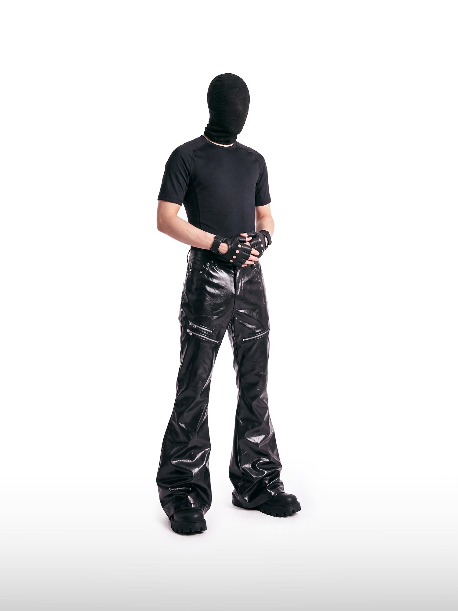 Liquid Black Flare Jeans