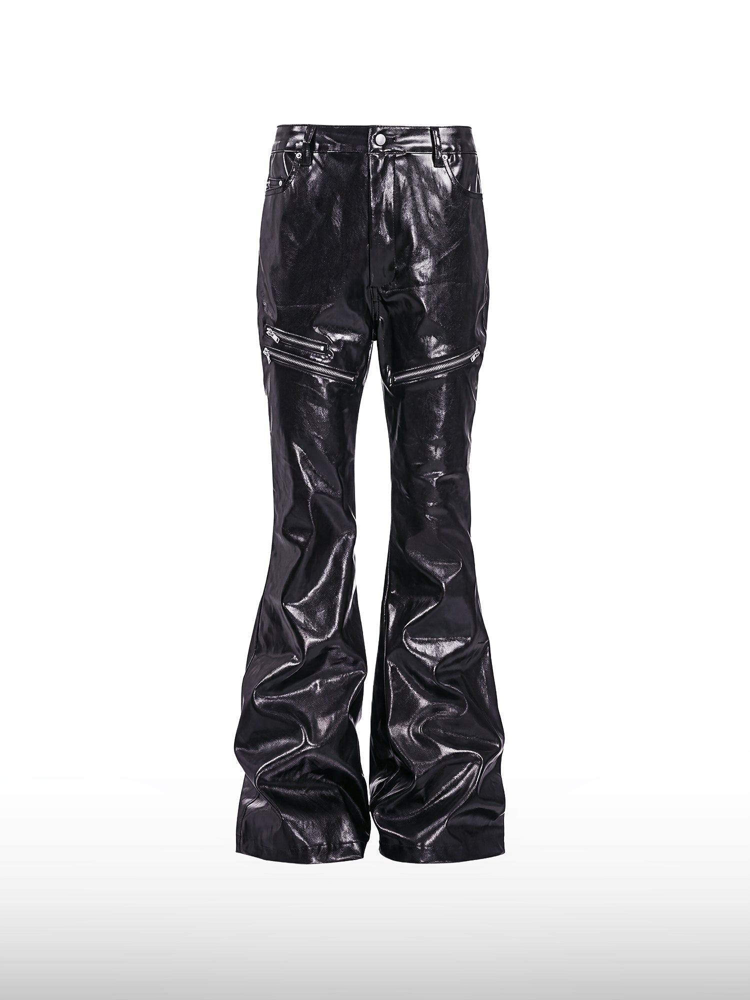 Liquid Black Flare Jeans
